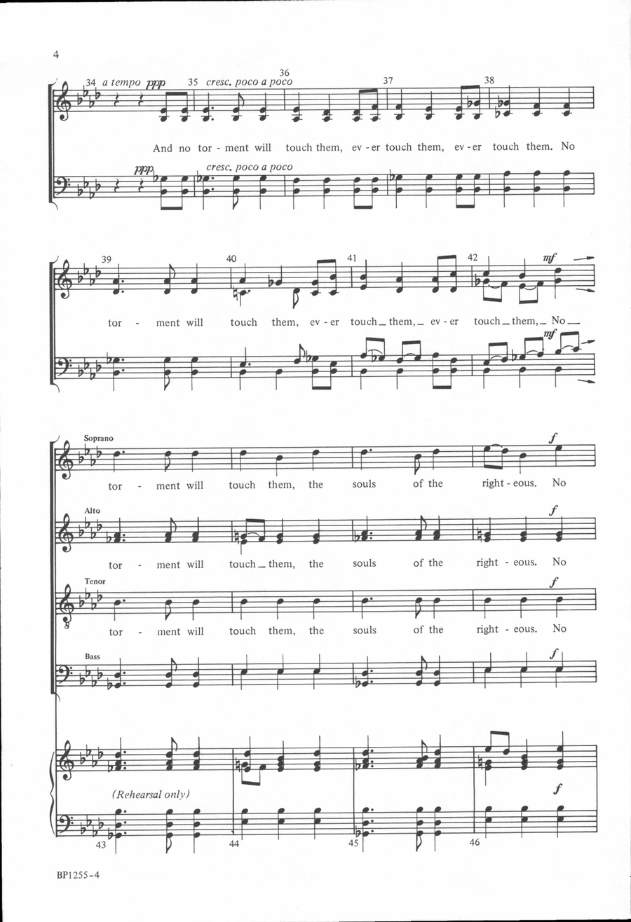 The Souls of the Righteous 4-Part scores gallery preview page 4