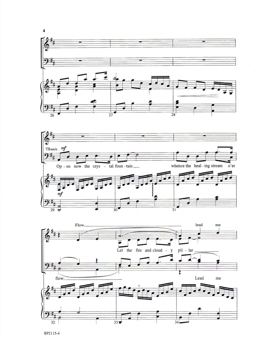 Prayer to Jehovah 4-Part scores gallery preview page 4
