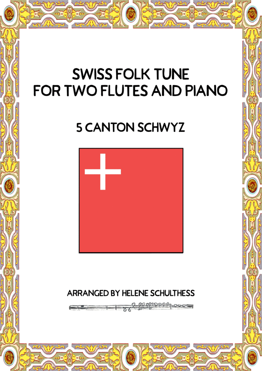 Swiss Folk Dance for two flutes and piano – 5 Canton Schwyz – Schottisch image number null