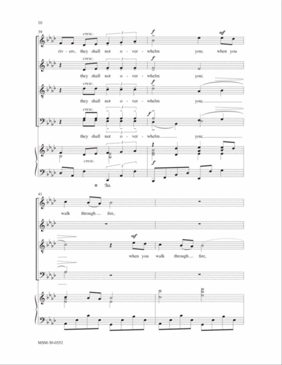 When You Pass Through The Waters Divisi scores gallery preview page 6