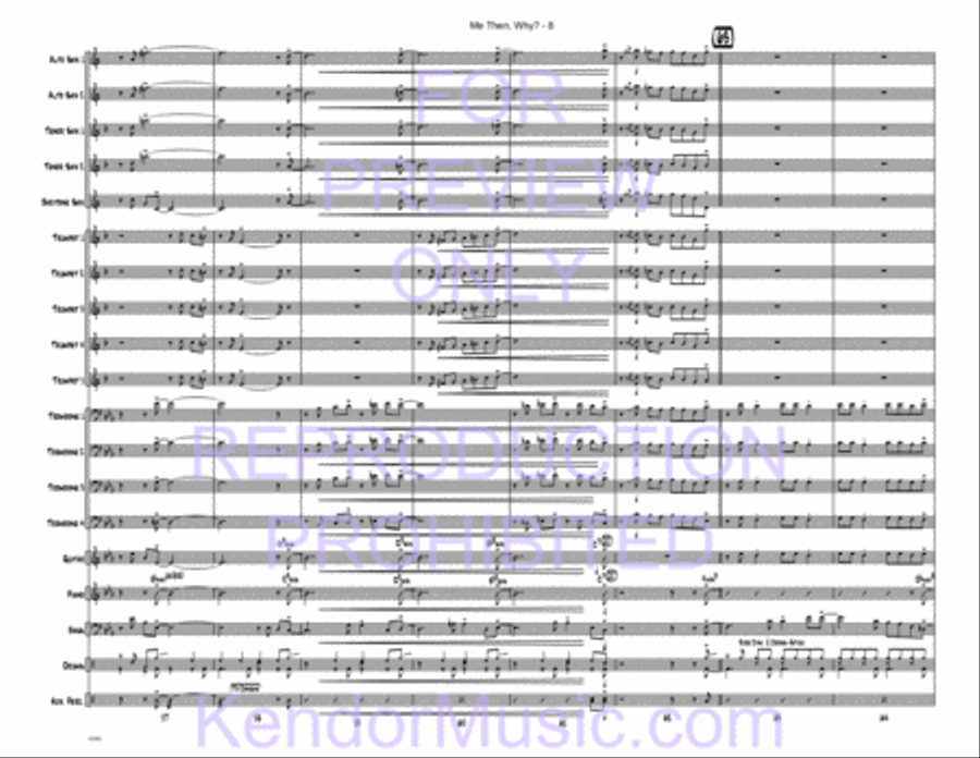 Me Then, Why? Jazz Ensemble scores gallery preview page 9