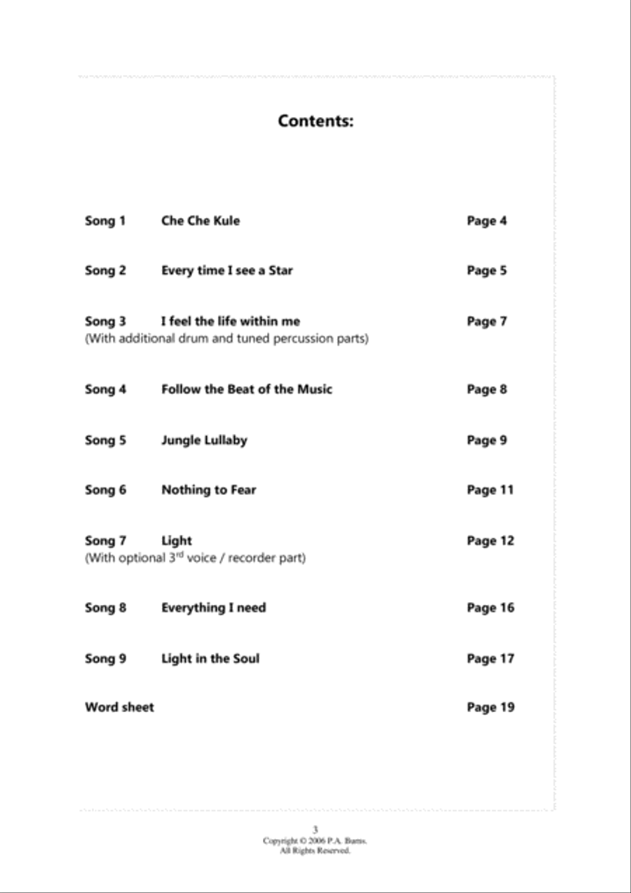 Sing a Simple Song Unison Choir scores gallery preview page 3