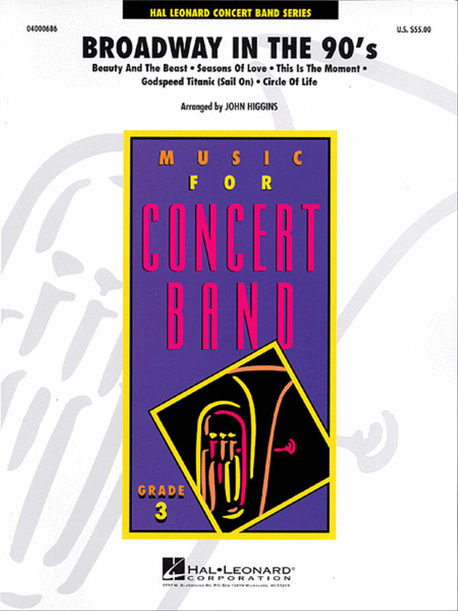 Broadway in the 90's Concert Band scores gallery preview page 1