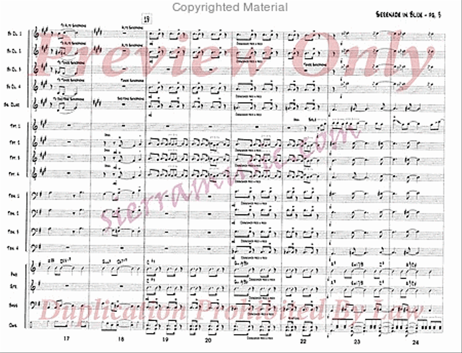 Serenade In Blue Jazz Ensemble scores gallery preview page 4