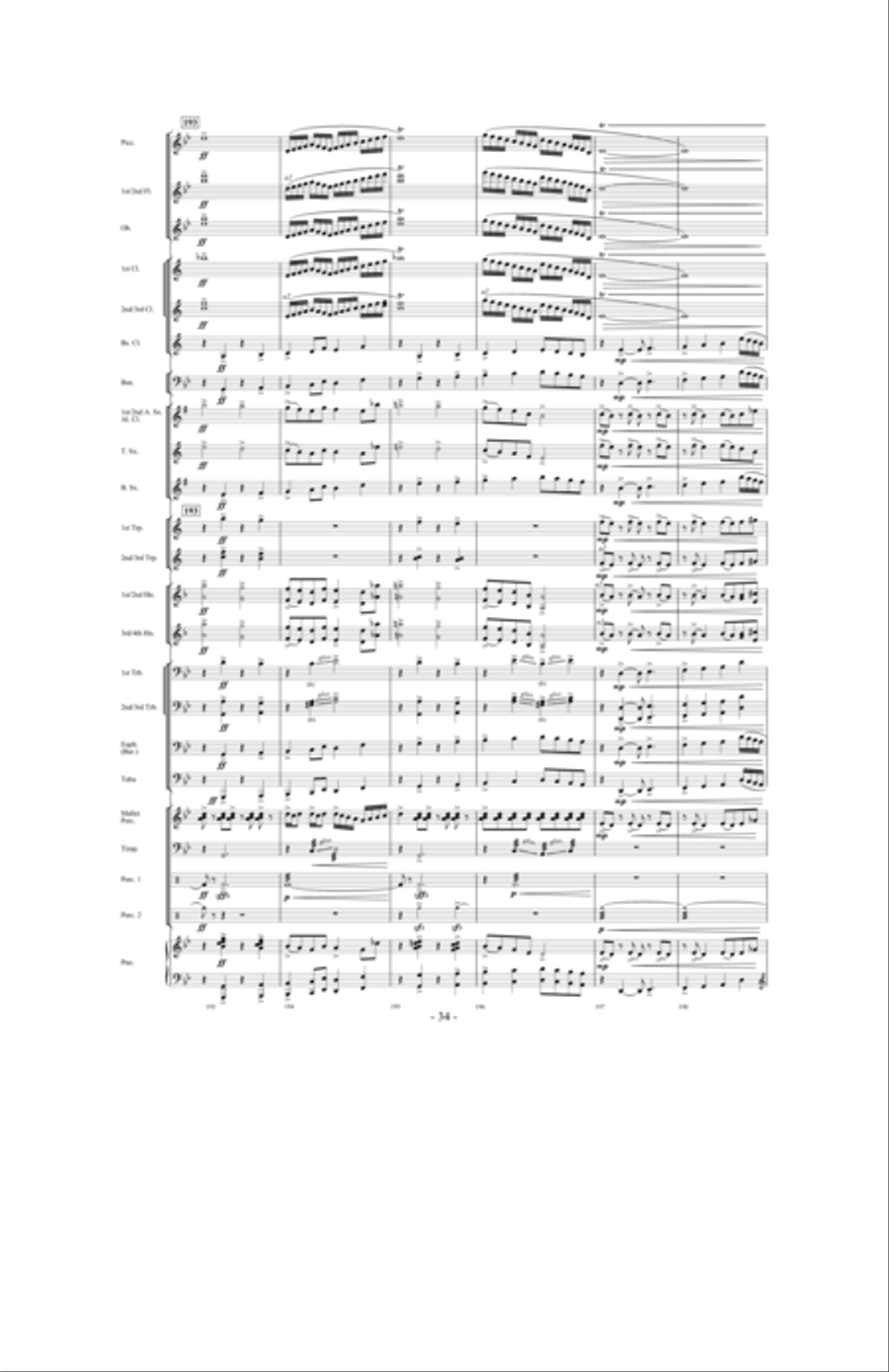Promising Skies Concert Band scores gallery preview page 33