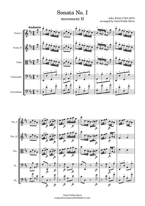 John Field, Sonata I (Movement II) arranged for string orchestra by Scott Fields Davis