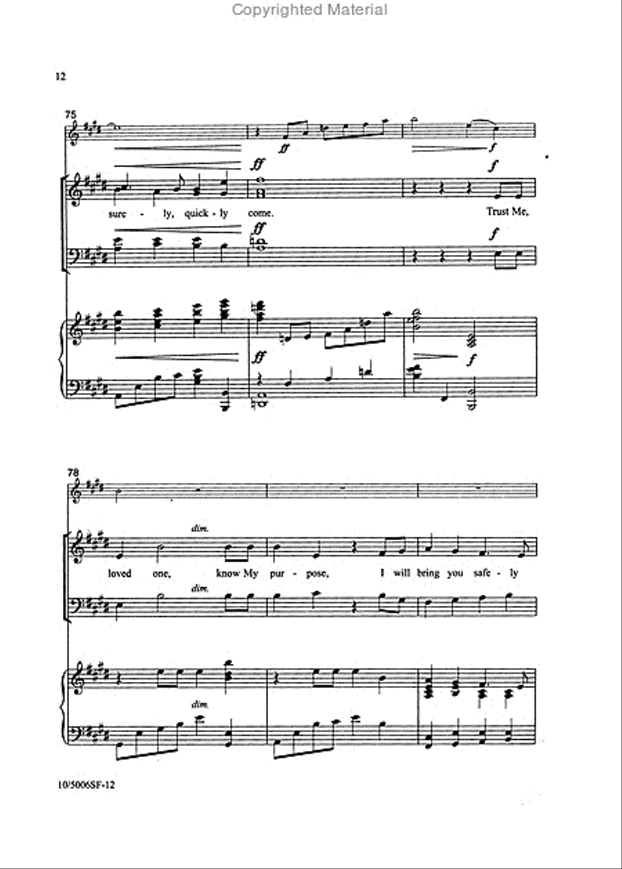 I Am With You 4-Part scores gallery preview page 5