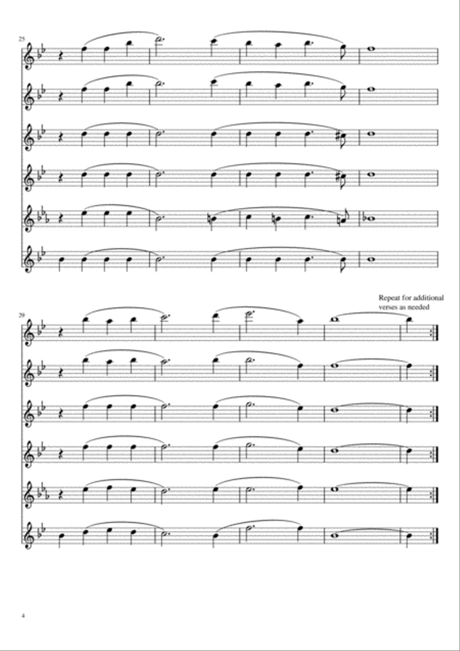 Hymn on a Swedish Folk Melody Woodwind Ensemble scores gallery preview page 5