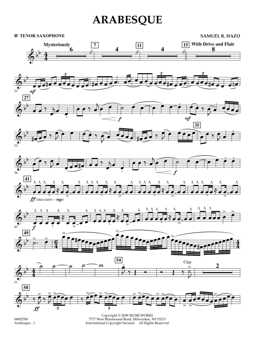 Tenor saxophone music cheap