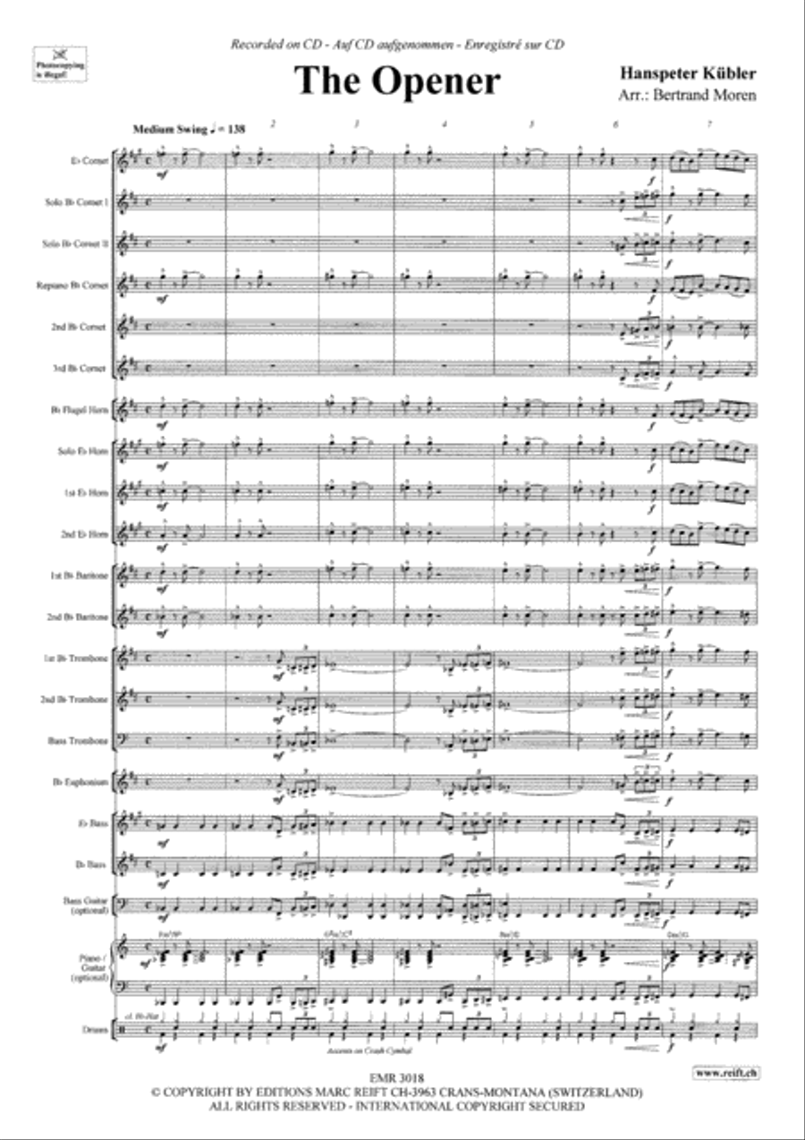 The Opener Brass Band scores gallery preview page 4