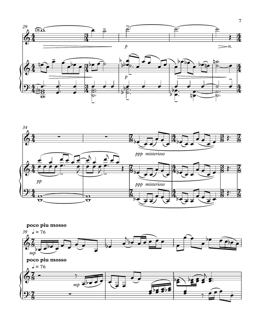 Sonata for Clarinet and Piano Chamber Music scores gallery preview page 4