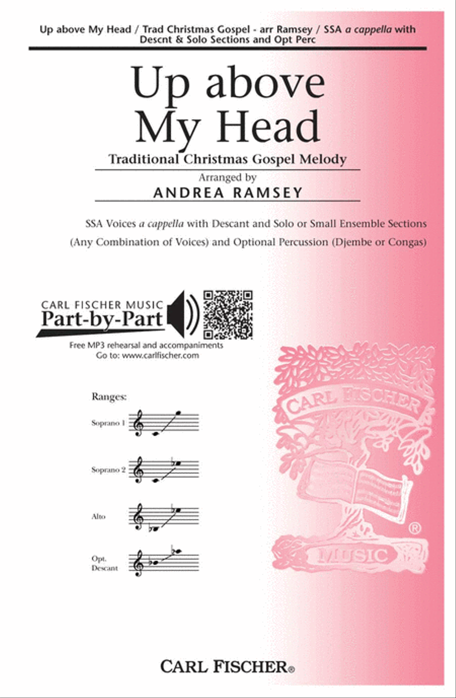Up above My Head Choir scores gallery preview page 1