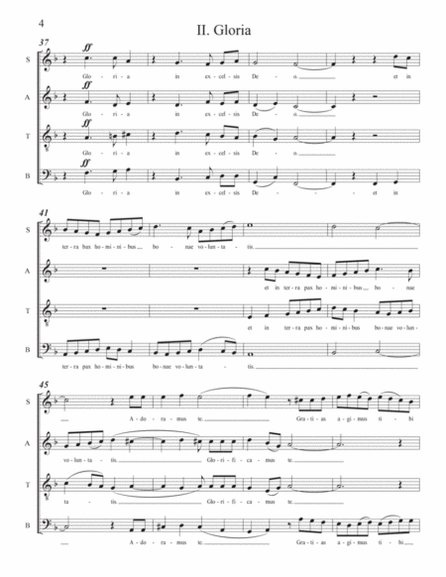 MISSA DE ANGELIS (Mass of the Angels) Latin Mass for SATB Choir a Capella image number null