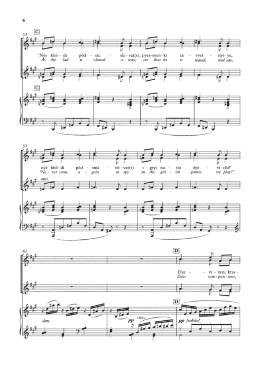Three opera choruses for upper voices Choir scores gallery preview page 6