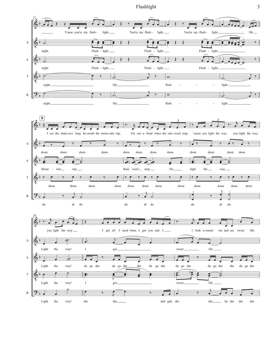 Flashlight 4-Part scores gallery preview page 3