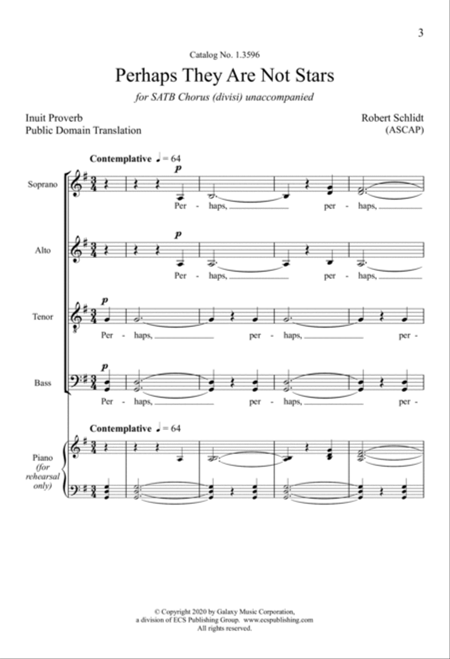 Perhaps They Are Not Stars Divisi scores gallery preview page 2