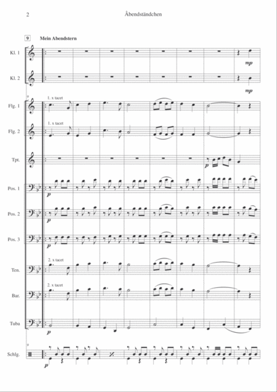 Âbendständchen Small Ensemble scores gallery preview page 4