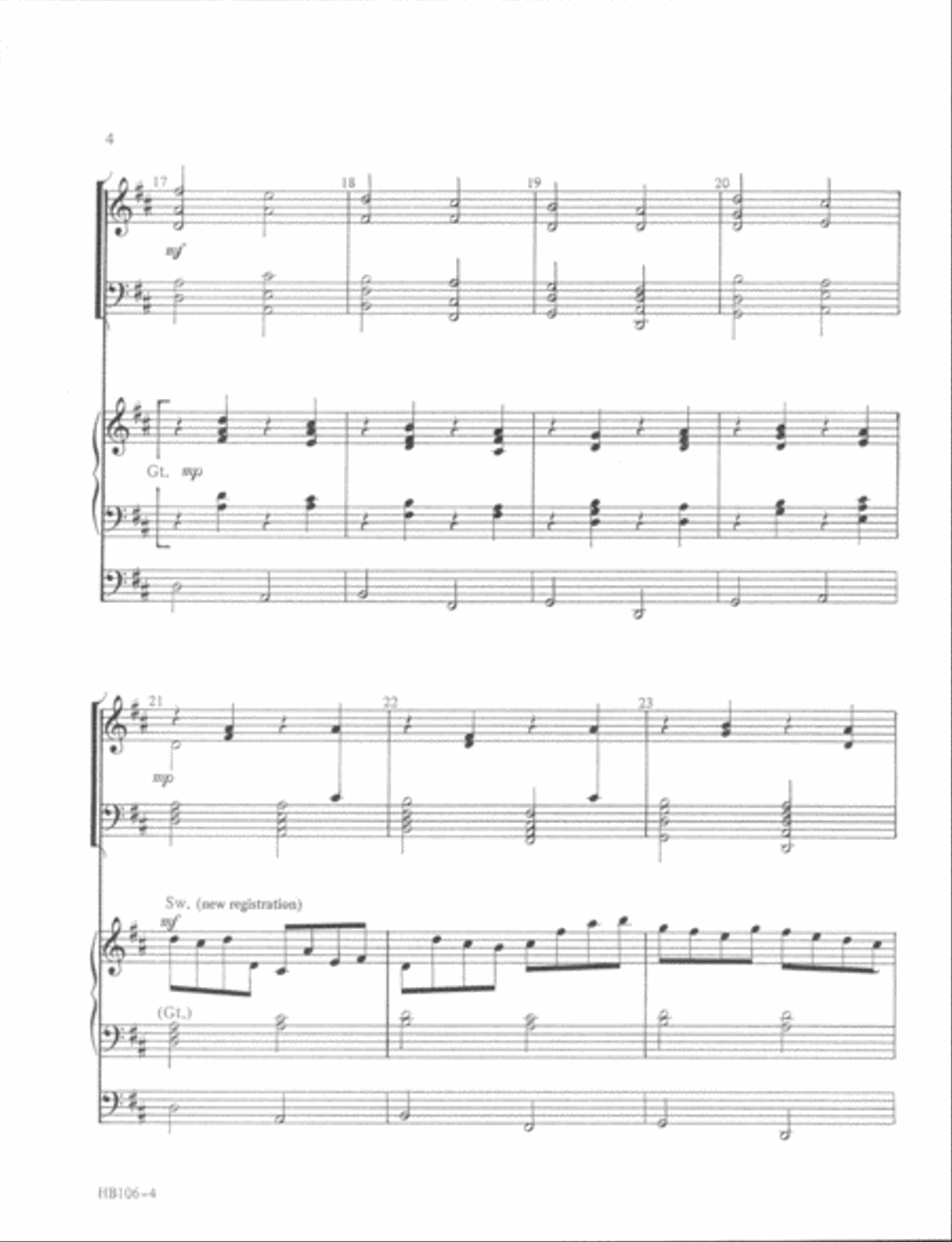 Pachelbel's Canon In D - full score Handbell Choir scores gallery preview page 4