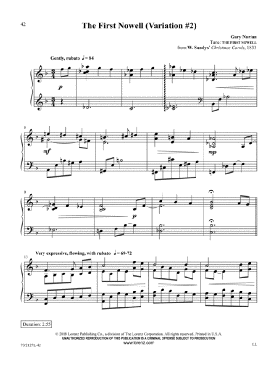 Tidings of Comfort and Jazz Piano Solo scores gallery preview page 10