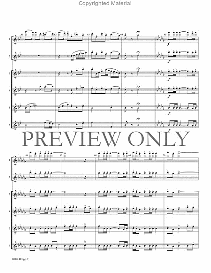 Bolero Small Ensemble scores gallery preview page 8