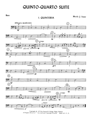 Quinto-Quarto Suite: String Bass
