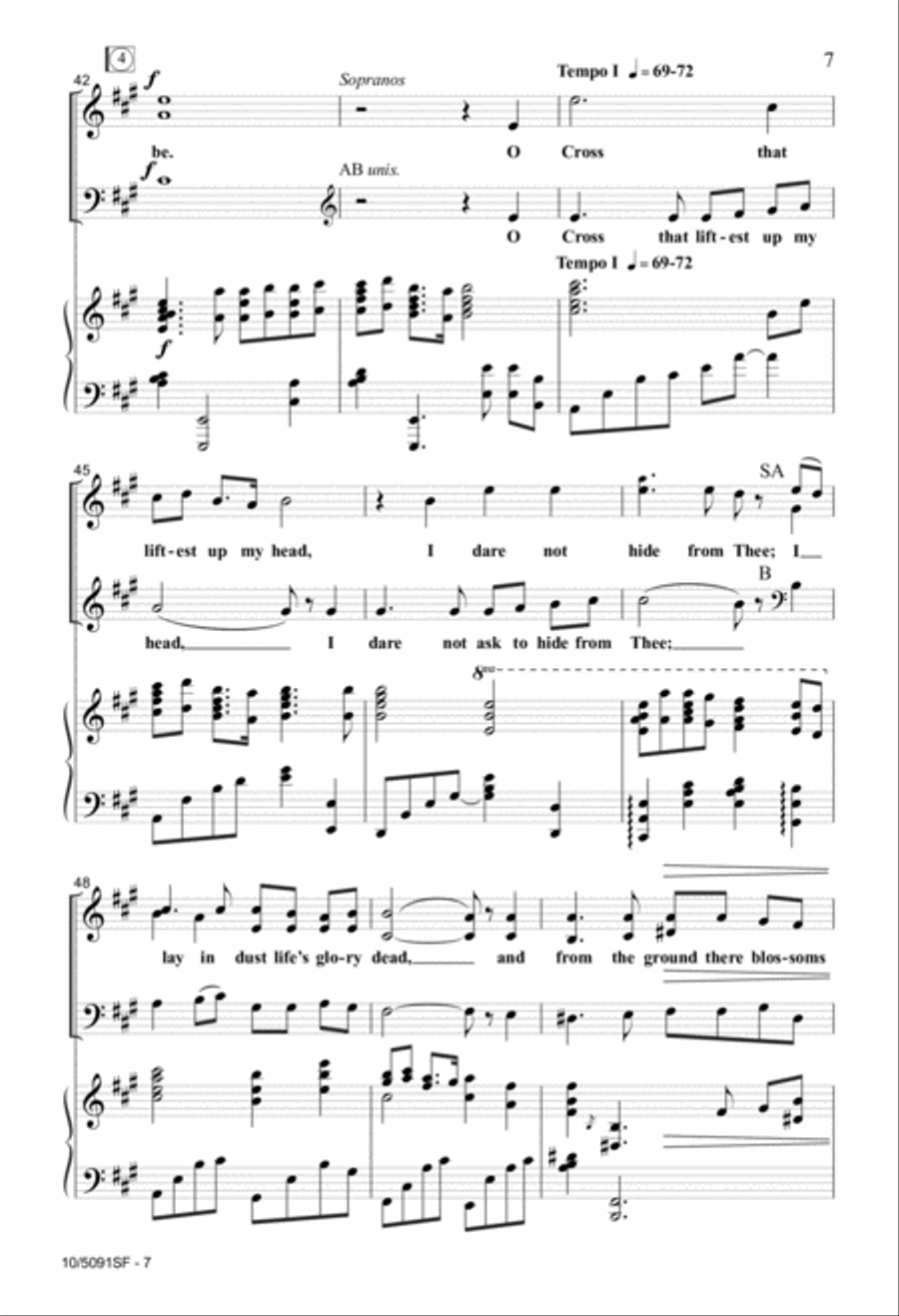 O Love That Will Not Let Me Go 3-Part scores gallery preview page 7