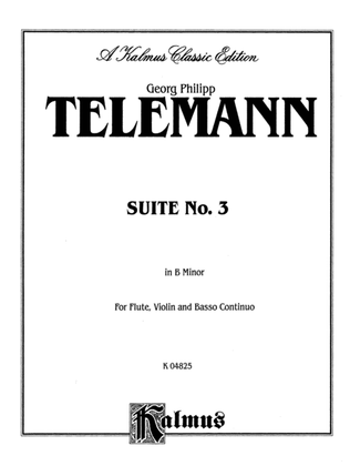 Book cover for Telemann: Suite No. 3 in B Minor