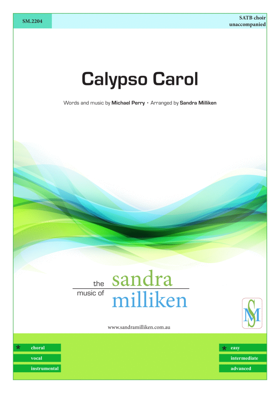Calypso Carol 4-Part scores gallery preview page 1