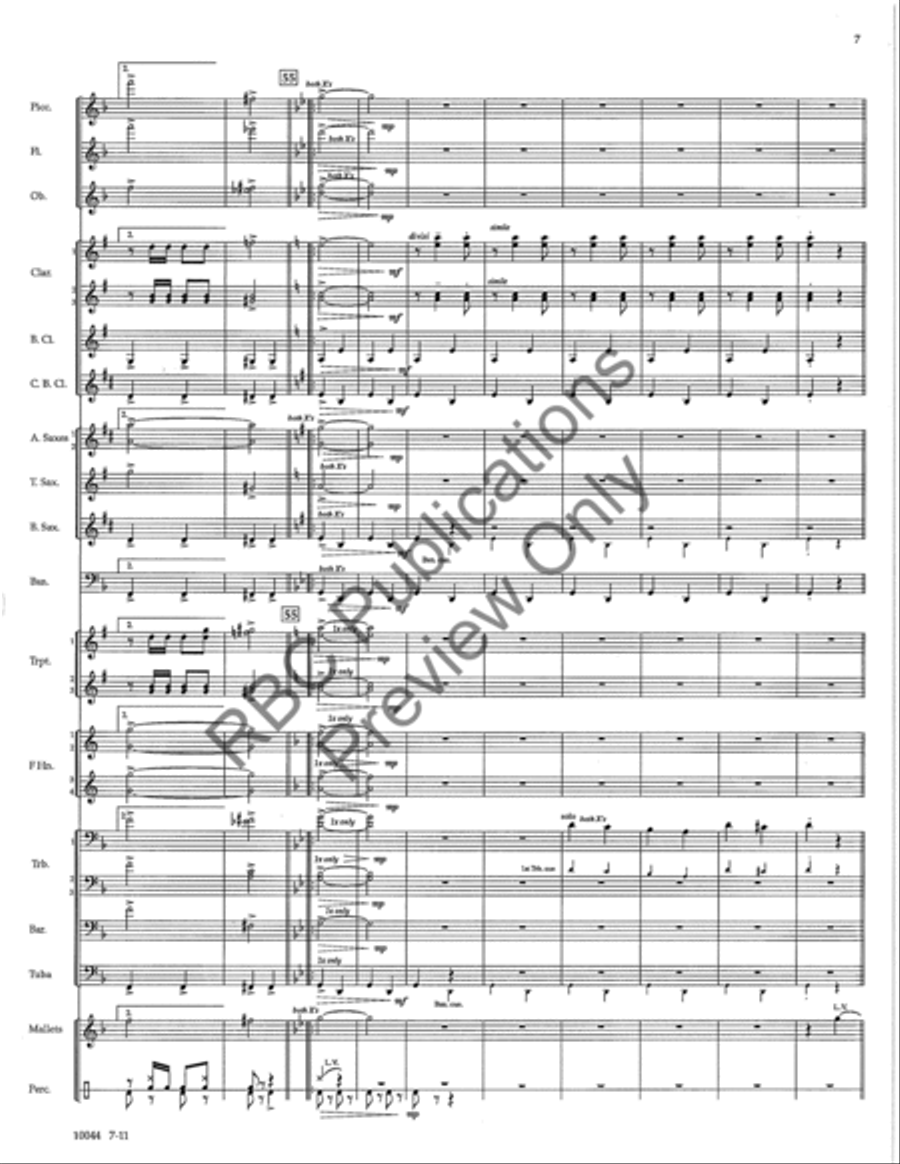 Infinite Horizons Concert Band scores gallery preview page 10