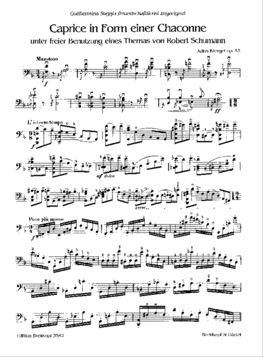 Capriccio in Form of a Chaconne Op. 43 Cello Solo scores gallery preview page 2