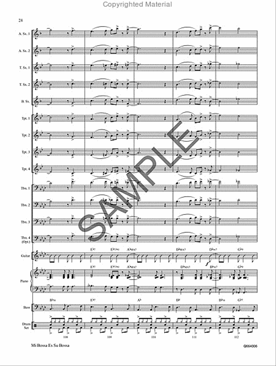 Mi Bossa Es Su Bossa Organ scores gallery preview page 25
