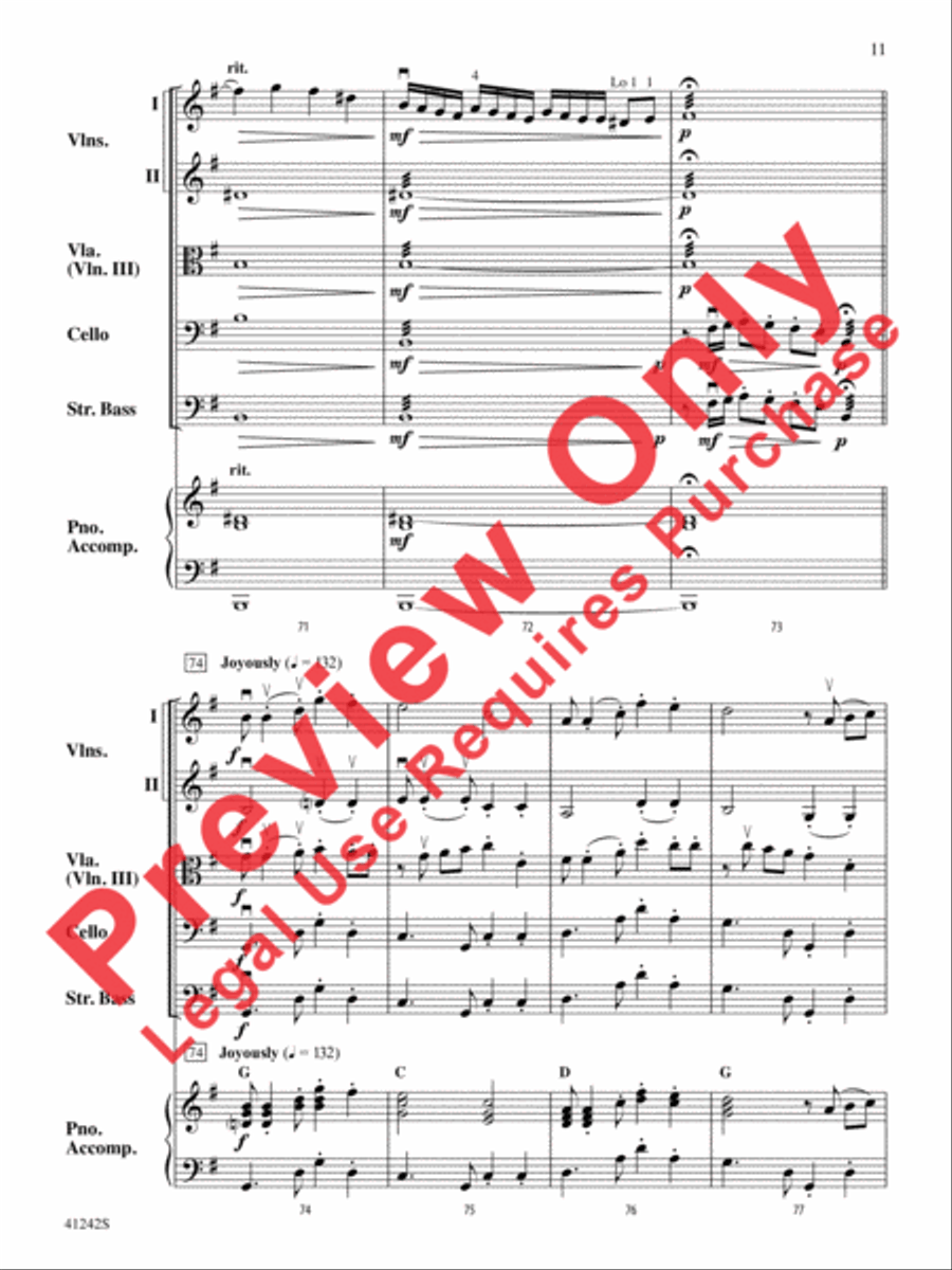 Tango of the Bulldogs String Orchestra scores gallery preview page 12