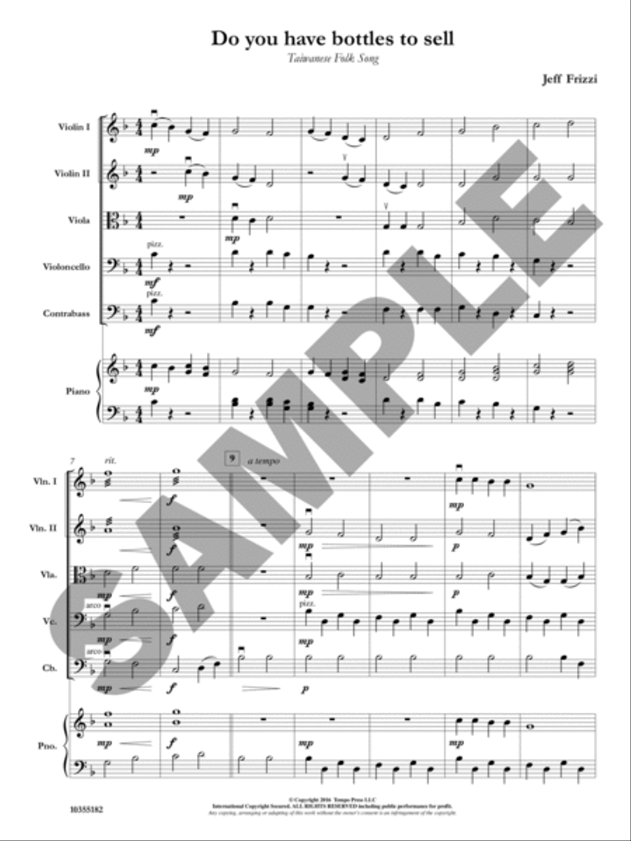 Do You Have Bottles to Sell? Orchestra scores gallery preview page 2