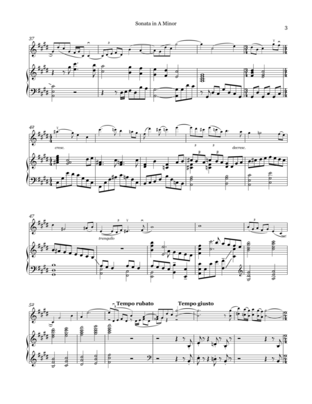 Sonata in A Minor for Violin & Piano image number null