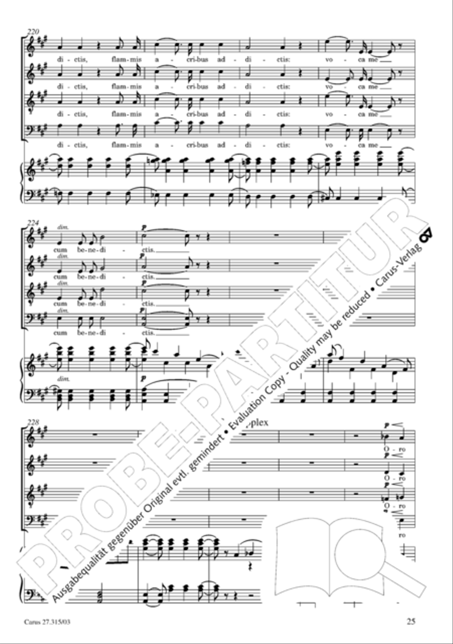 Requiem in C major 4-Part scores gallery preview page 26
