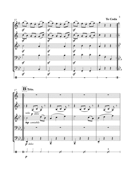 Sleigh Ride (Mozart) - Brass Quintet image number null