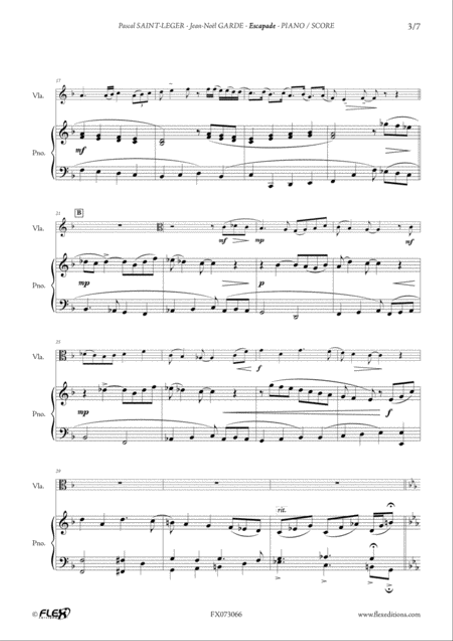 Escapade Escapade Viola scores gallery preview page 3