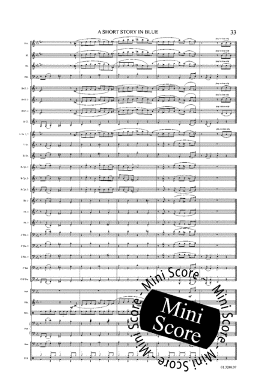 A Short Story in Blue A Short Story in Blue Concert Band scores gallery preview page 39