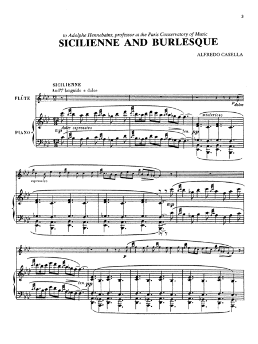 Sicilienne and Burlesque Small Ensemble scores gallery preview page 4