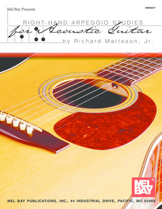 Book cover for Right-Hand Arpeggio Studies for Acoustic Guitar