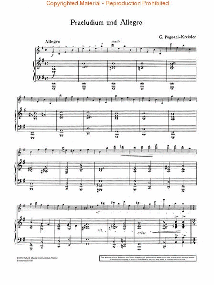 Praeludium and Allegro Violin Solo scores gallery preview page 2
