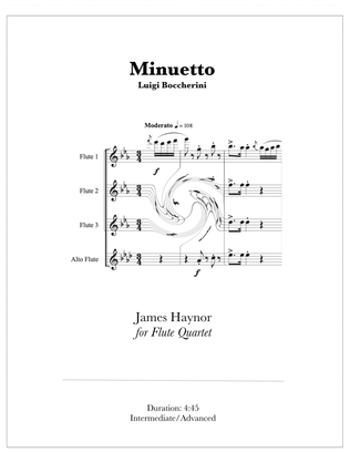 Minuet for Flute Quartet