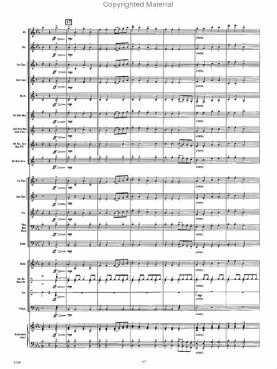 Surprise Symphony, 2nd movement Concert Band scores gallery preview page 4