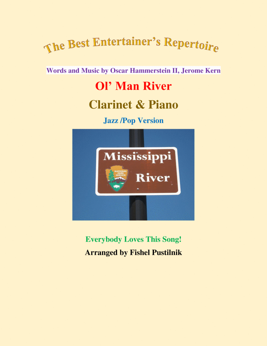 Ol' Man River Clarinet Solo scores gallery preview page 1