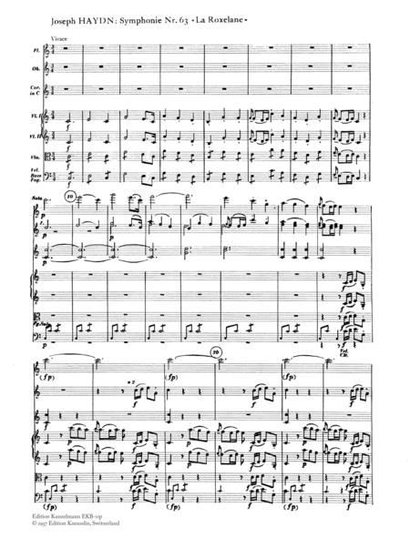 Symphony no. 63, 2nd version (1779)