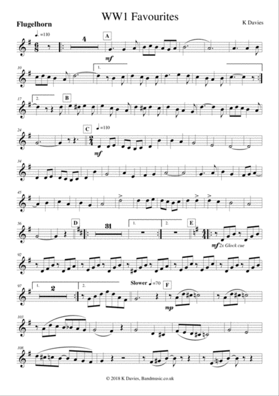 WW1 Favourties WW1 Favourties Small Ensemble scores gallery preview page 4