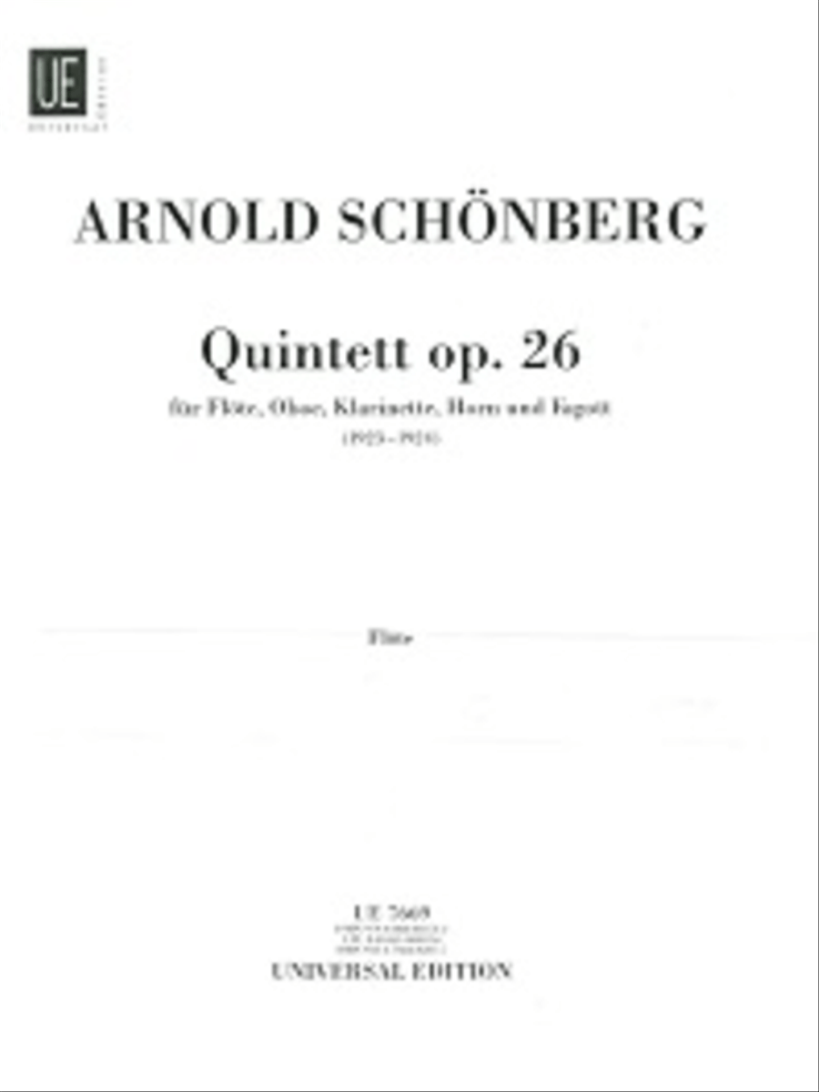 Wind Quintet, Op. 26 Woodwind Quintet scores gallery preview page 1