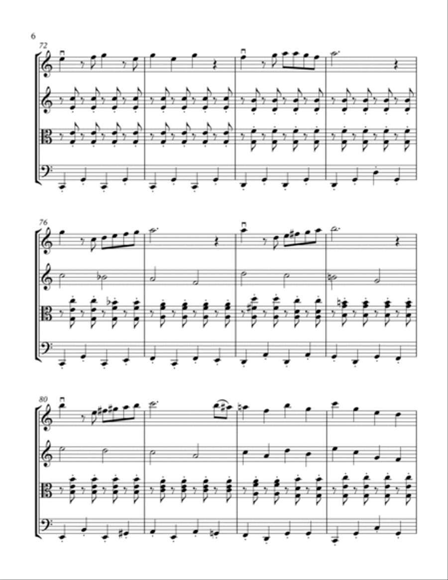 The Sound Of Music by Richard Rodgers - String Quartet