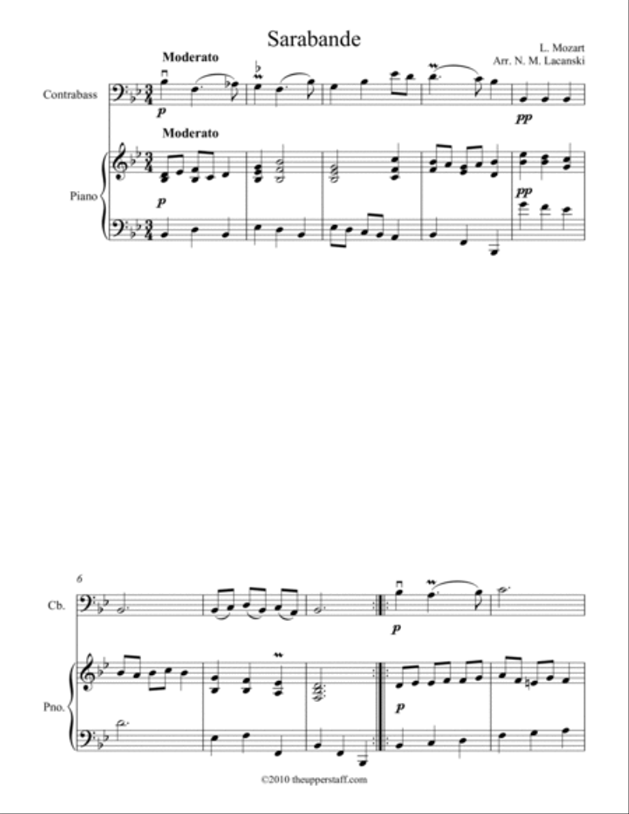 Sarabande String Duet scores gallery preview page 2