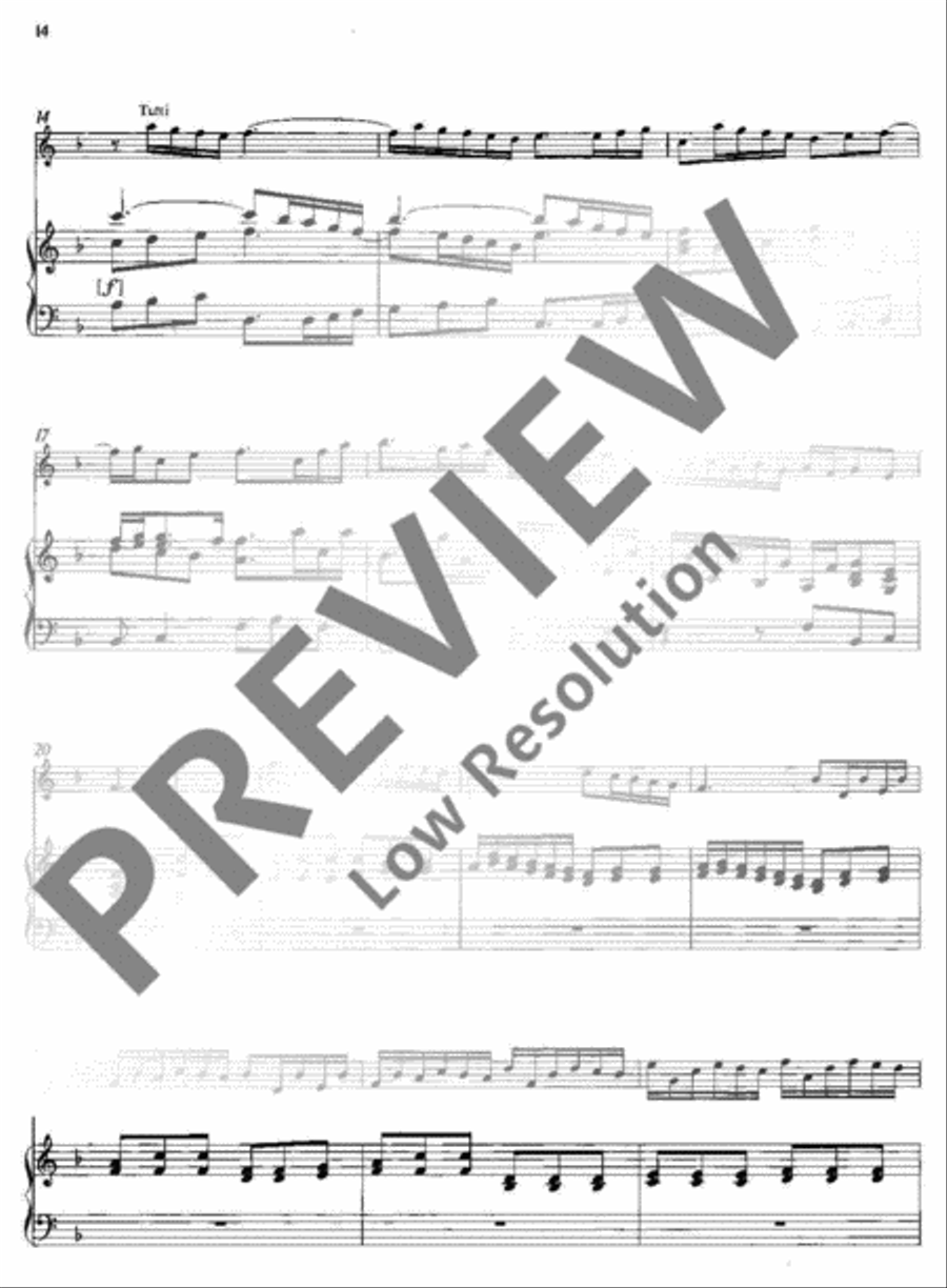 Concerto F major Soprano Recorder scores gallery preview page 17
